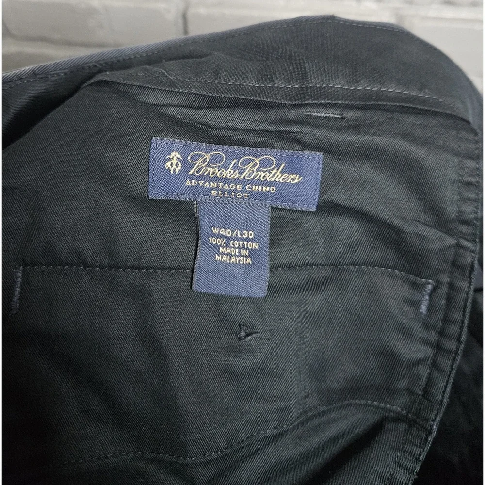 Brooks Brothers Advantage Chino Elliott Mens Pants Blue 40 X‎ 30